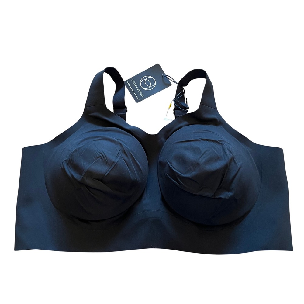 Evelyn Bobbie The Beyond Bra Black Wireless Seamless Support Bra 2XL NWT
